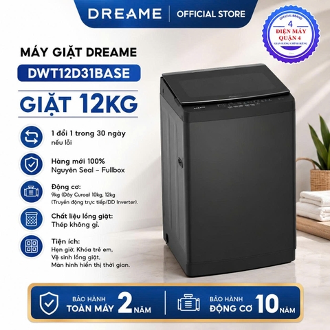 Máy Giặt Dreame Giặt 12KG DWT12D31BASE