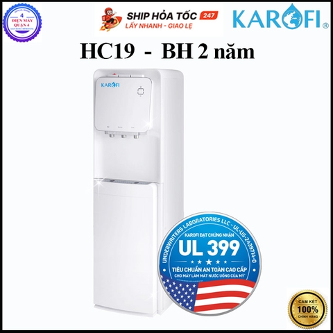Cây nước nóng lạnh hút bình Karofi HC19