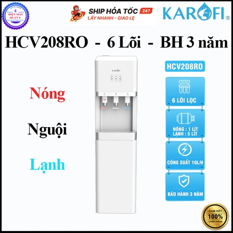 Máy lọc nước nóng lạnh Karofi HCV208RO