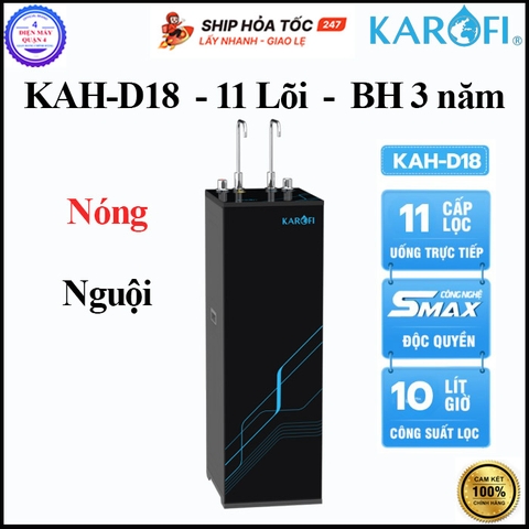 Máy lọc nước nóng nguội Karofi KAH-D18