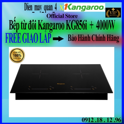 Bếp từ đôi lắp âm Kangaroo KG856i, chính hãng mới 100%
