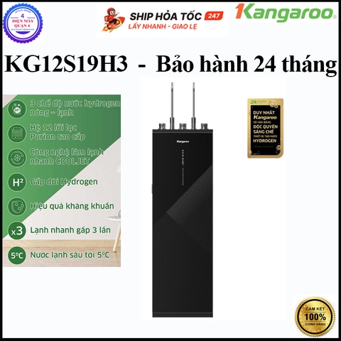 Máy lọc nước Kangaroo Hydrogen nóng lạnh KG12S19H3