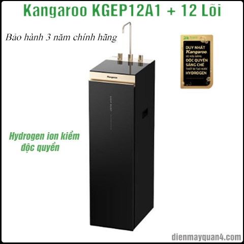 Máy lọc nước RO Hydrogen ion kiềm Kangaroo Sumire KGEP12A1 12 lõi