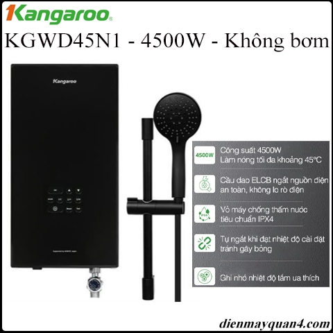 Máy nước nóng trực tiếp Kangaroo KGWD45N1 4500W