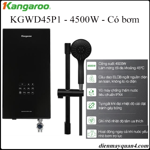 Máy nước nóng trực tiếp Kangaroo KGWD45P1 4500W