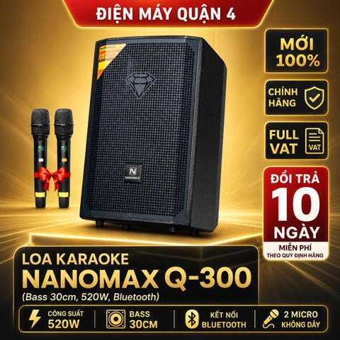 Loa Karaoke Nanomax Q-300 Bass 30cm