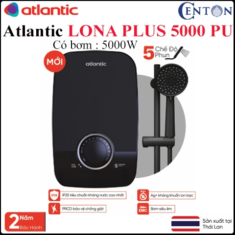 Máy nước nóng trực tiếp Atlantic Lona Plus 5000 PU 5000W
