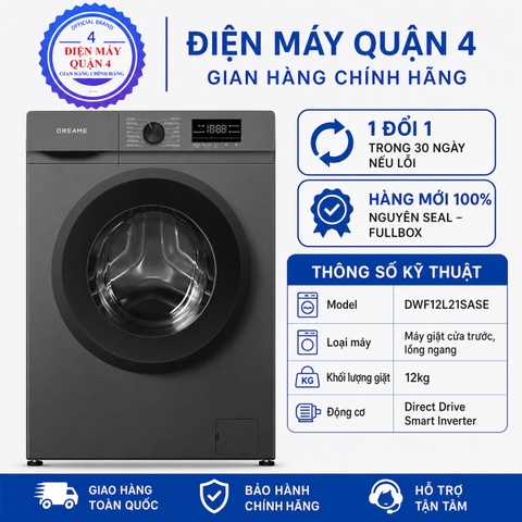 Máy Giặt Dreame L2 Giặt 12kg – DWF12L21SASE