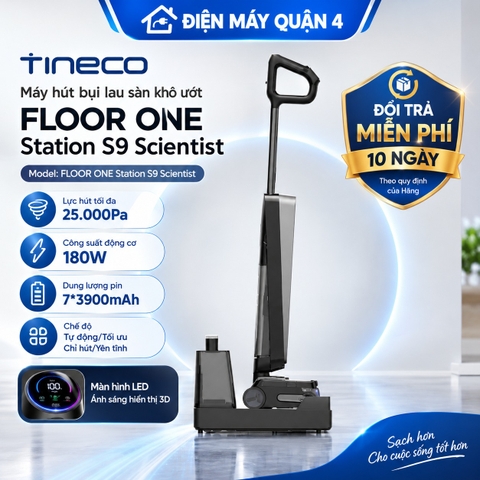 Máy hút bụi lau sàn khô ướt Tineco Floor One Station S9 Scientist