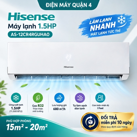 Máy lạnh Hisense 1.5HP AS-12CR4RGUHA0