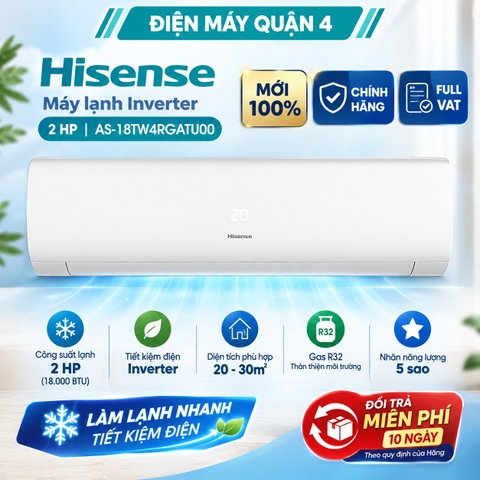 Máy lạnh Hisense Inverter 2 HP AS-18TW4RGATU00