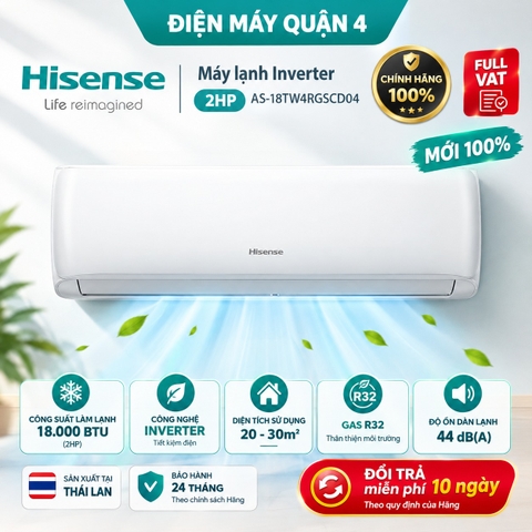 Máy lạnh Hisense Inverter 2HP AS-18TW4RGSCD04