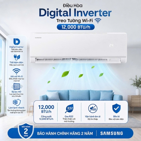 MÁY LẠNH SAMSUNG INVERTER 1.5HP F-AR40H12D1AT