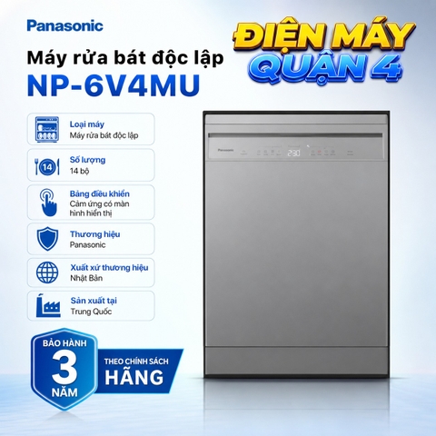 Máy rửa bát độc lập Panasonic NP-6V4MU