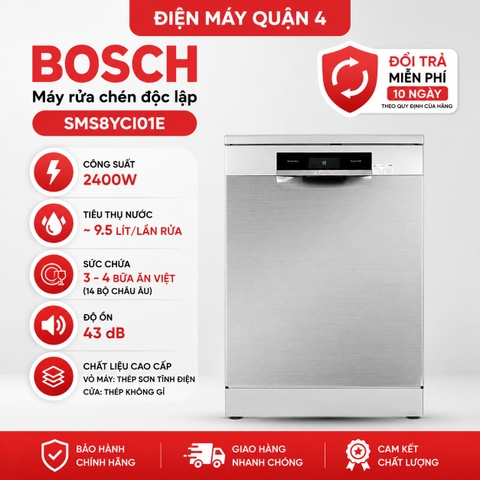 Máy rửa chén độc lập Bosch SMS8YCI01E