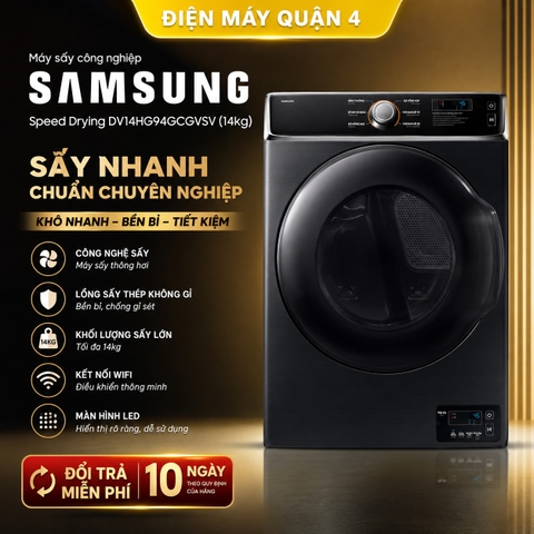 Máy sấy công nghiệp Samsung Speed Drying DV14HG94GCGVSV (14kg)