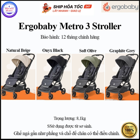 Xe đẩy gấp gọn Ergobaby Metro 3 Stroller