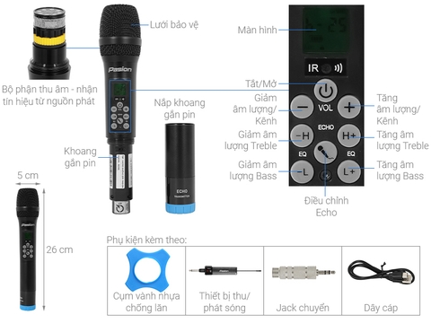 Micro không dây Pasion Echo