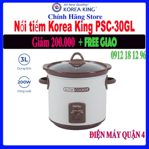 Nồi tiềm Korea King PSC-30GL - Hàng chính hãng