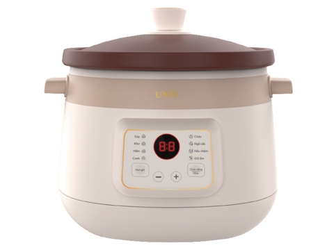 Nồi kho hầm đa năng UNIE USC308 dung tích 3L, lòng nồi gốm tử sa, 8 chức năng kho hầm