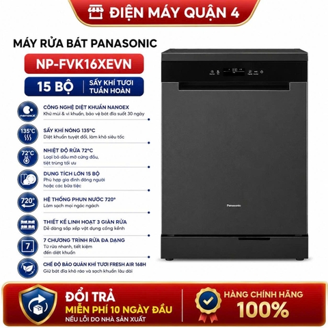 Máy rửa bát Panasonic NP-FVK16XEVN
