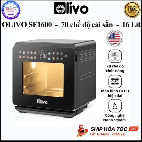 Nồi Chiên Hấp Đa Năng OLIVO SF1600