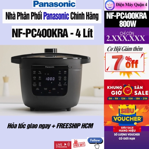 Nồi áp suất điện Panasonic NF-PC400KRA 4Lít