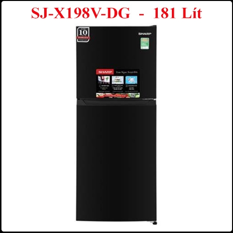 Tủ lạnh Sharp Inverter 181 lít SJ-X198V-DG