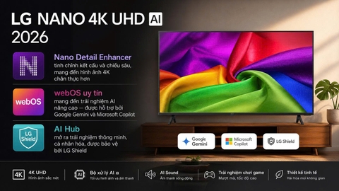 Smart Tivi LG AI 4K 75 Inch 75NU805BPSB