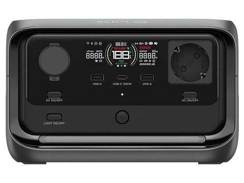 Trạm điện dự phòng di động Ecoflow 600W 286WH River 3 Plus SKU: EFRIVER3PLUS-EU-CBOX
