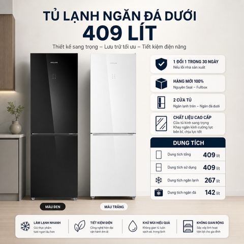 Tủ Lạnh Dreame Mega Pro 409L – DRB400WG3VN