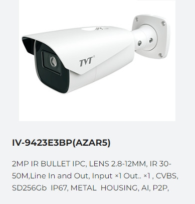 Camera Quan Sát TVT IV-9423E3BP(AZAR5)