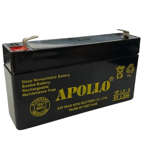 Bình Ắc Quy 6V-1.3Ah (KD-TBED, FRH..)