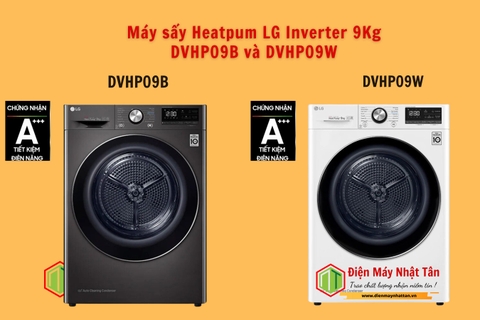 Sơ lược về máy sấy  quần áo Heatpum 9kg LG DVHP09B