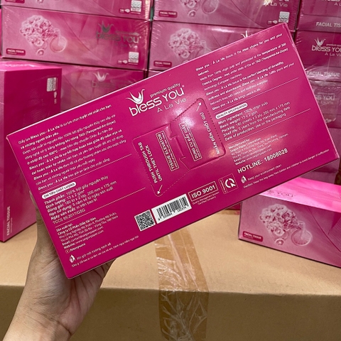 [Thùng 60 Hộp]  Hộp Khăn Giấy lụa Bless You À La Vie 2 lớp, 180 Tờ/Hộp (BiBiSTORE)