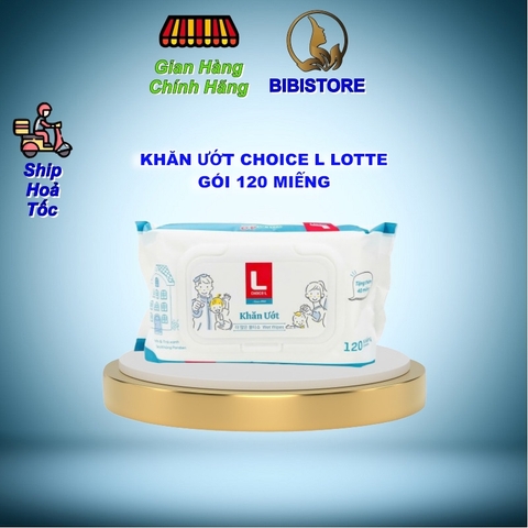Khăn Ướt Lotte Choice L Hàn Quốc Gói 120 Miếng