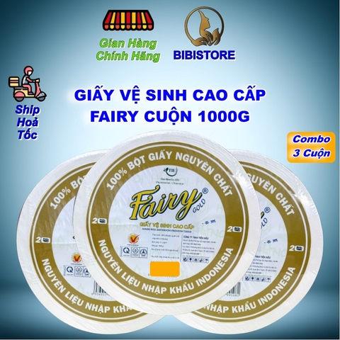 Giấy Vệ Sinh Cao Cấp Fairy 2 Lớp Cuộn 1000g