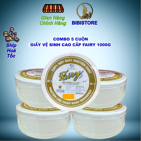 Giấy Vệ Sinh Cao Cấp Fairy 2 Lớp Cuộn 1000g