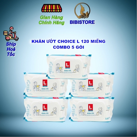 Khăn Ướt Lotte Choice L Hàn Quốc Gói 120 Miếng