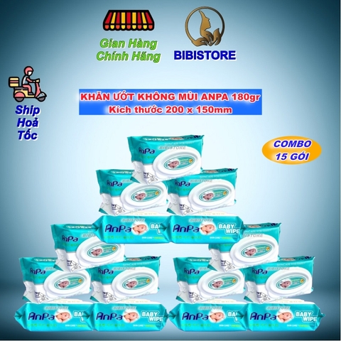 Khăn Ướt Anpa Không Mùi 180gr