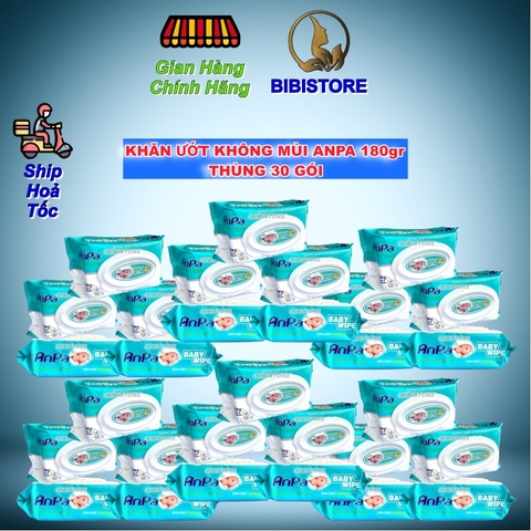 Khăn Ướt Anpa Không Mùi 180gr