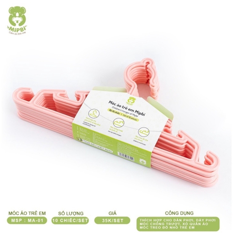 Móc áo trẻ em. Hồng