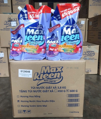 Nước Giặt Xả Maxkleen Túi 3.8Kg