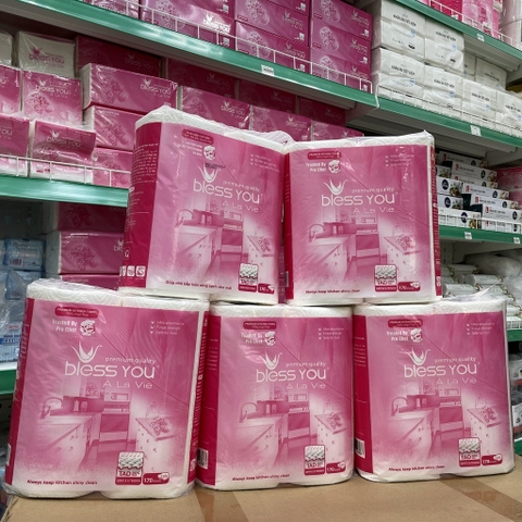 Lốc 2 Cuộn Khăn Bếp Bless You 2 Lớp 170 Tờ