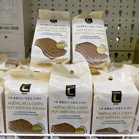 Miếng Rửa Chén Bọt Biển Choice L (3 Lớp)