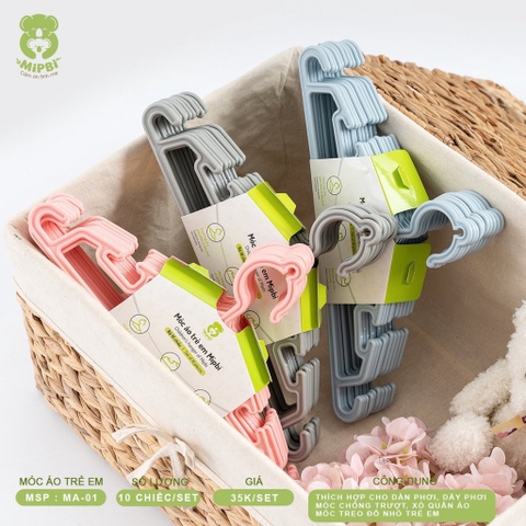 Móc áo trẻ em. Hồng