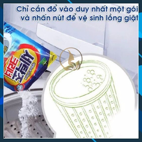 Tẩy Lồng Máy Giặt Dạng Bột Siêu Sạch BLUE Hàn Quốc, 1 Túi/ 450gram