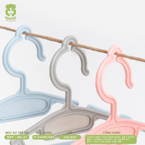 Móc áo trẻ em. Hồng