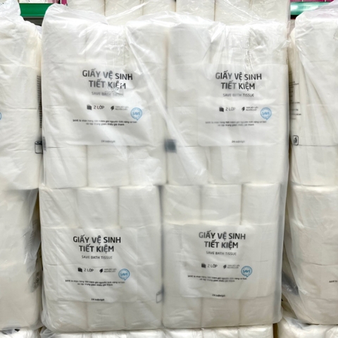 Lốc 24 Cuộn Giấy Vệ Sinh Tiết Kiệm Lotte Choice L 2 Lớp