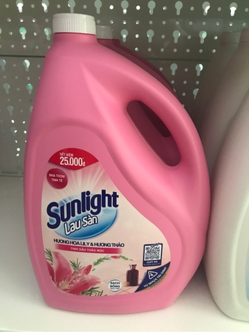 Sunlight lau sàn hương hoa Lily & hương thảo_Can Hồng 3,6 kg